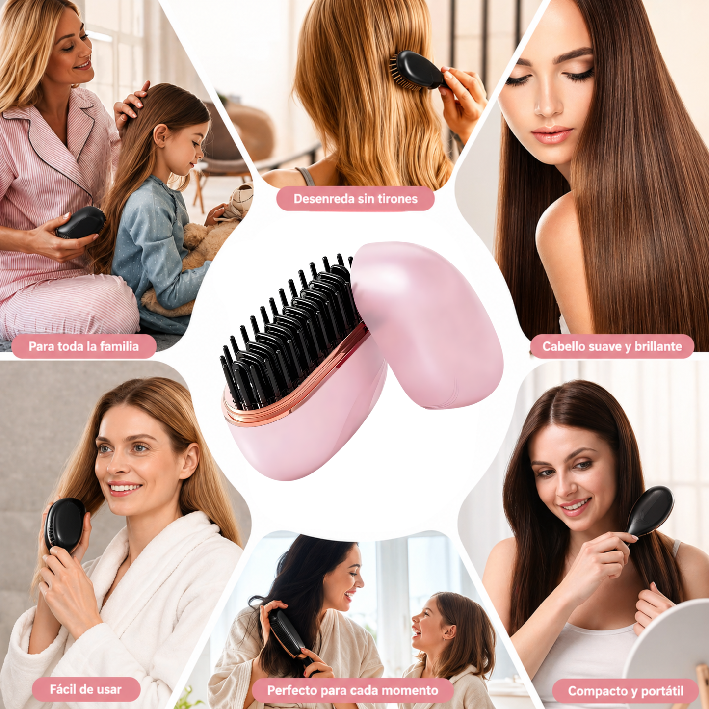 Portable Hair Straightening Brush