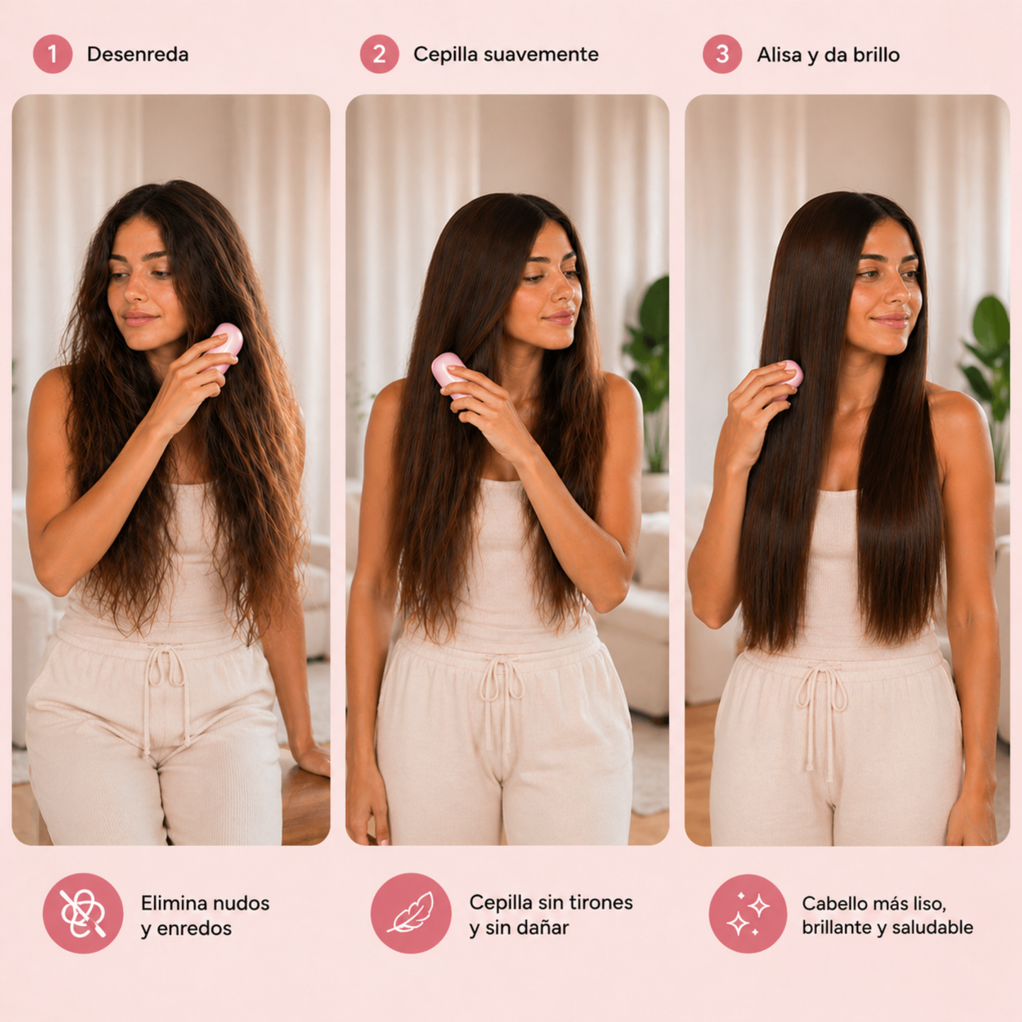 Portable Hair Straightening Brush