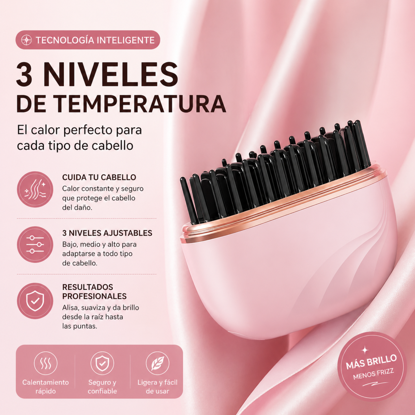 Portable Hair Straightening Brush