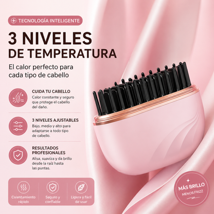 Portable Hair Straightening Brush